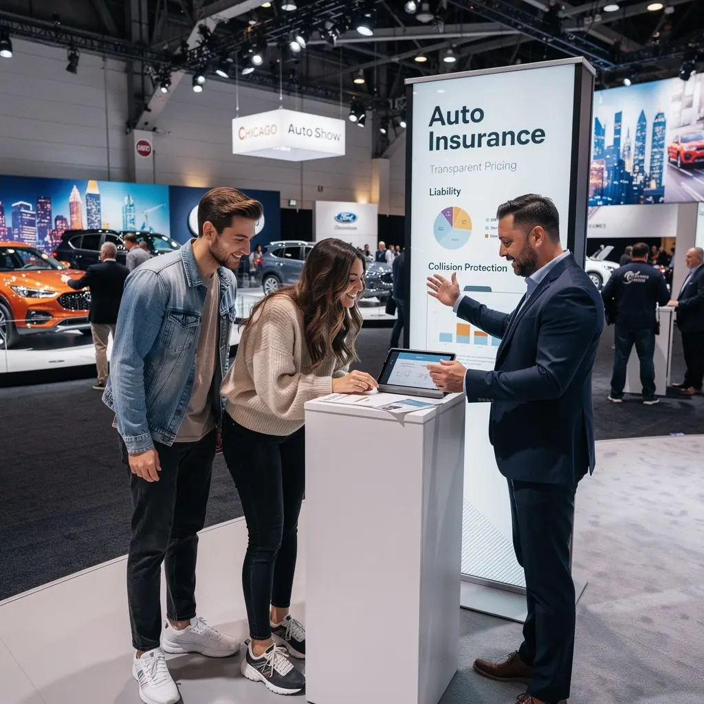 Инфографика, демонстрирующая прозрачные цены и преимущества различных страховых полисов для водителей.