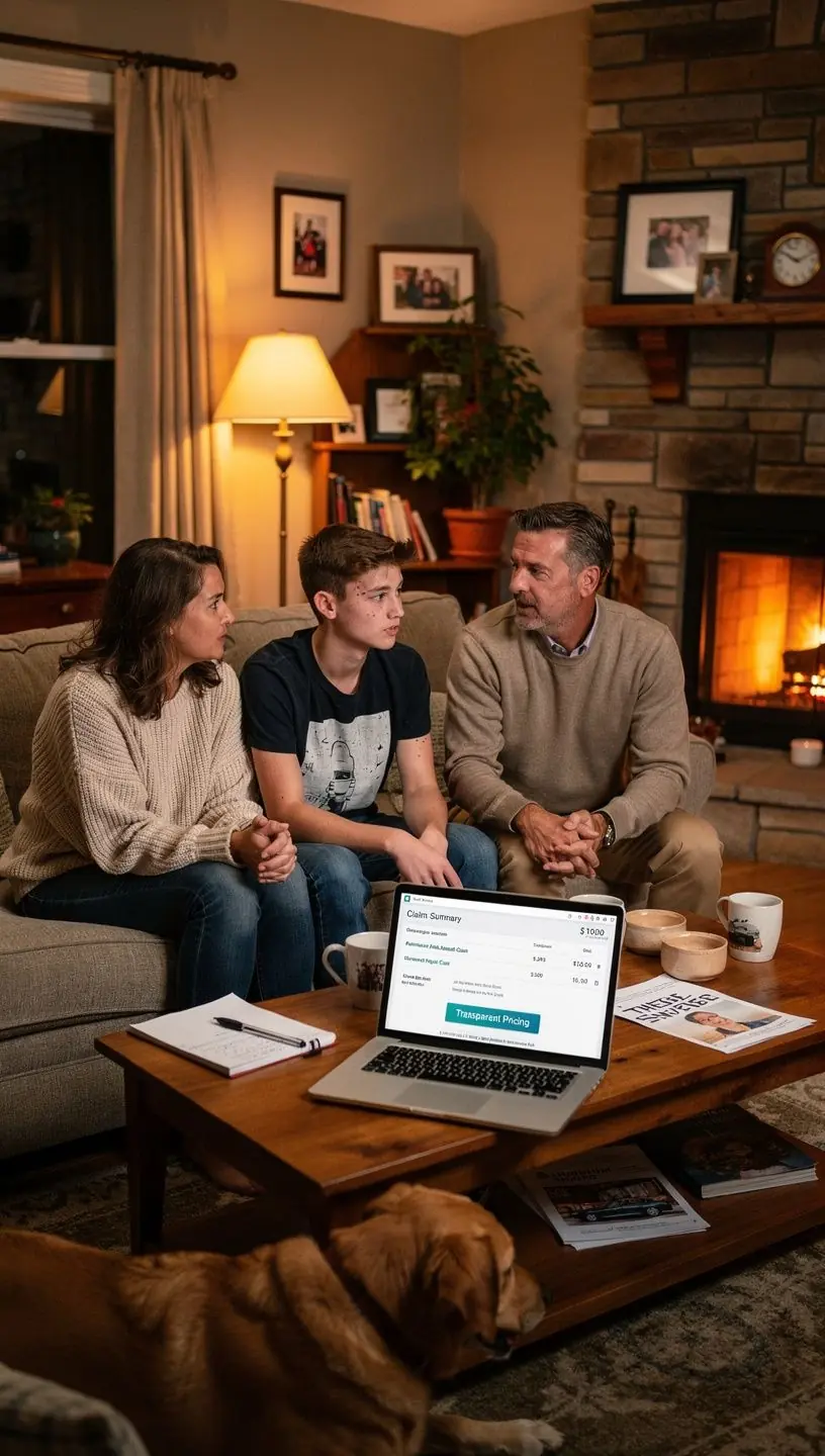 График, демонстрирующий прозрачное ценообразование на автострахование в США.